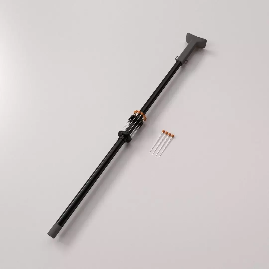 Blowgun stick with two screws 3D model