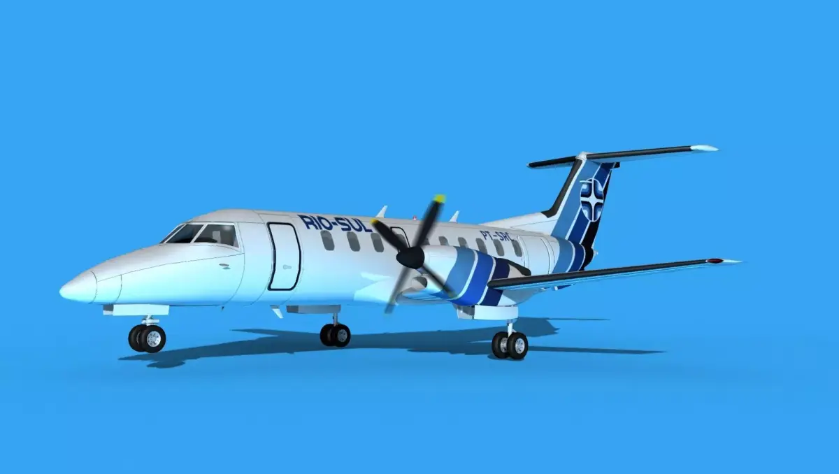 Embraer EMB120 Rio Sul 3D model