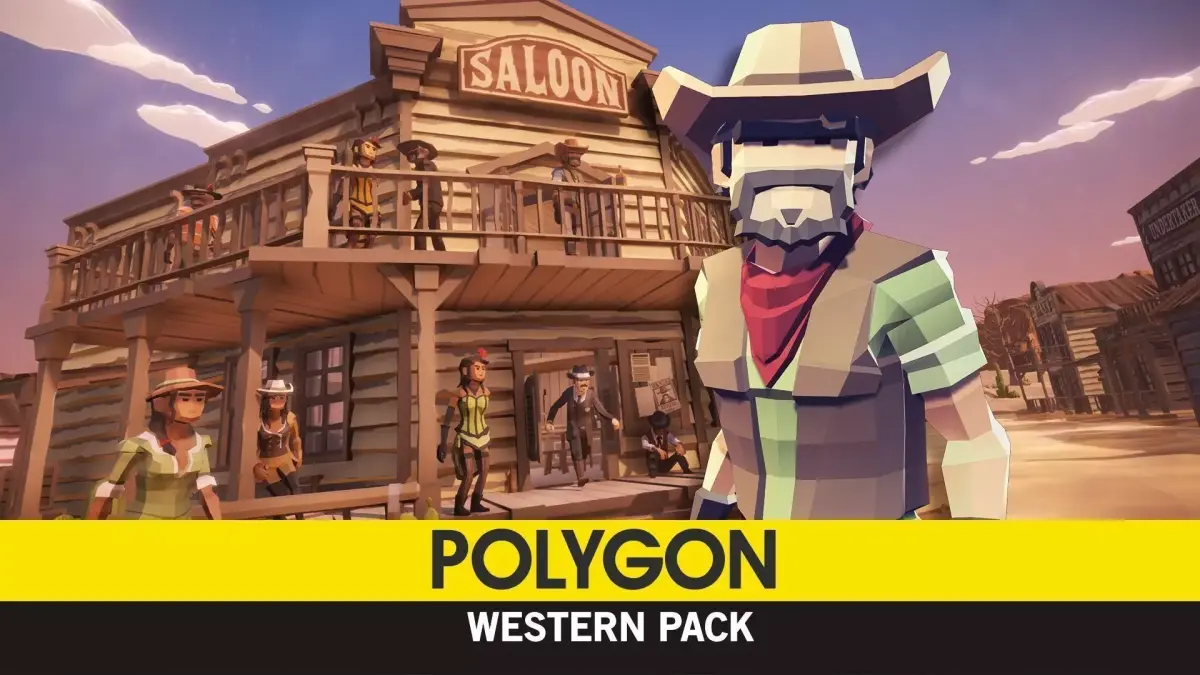 POLYGON - Western Low-poly 3D model