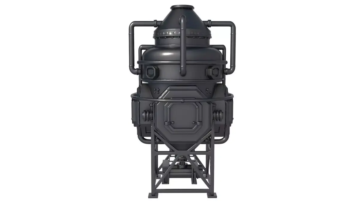sci fi tank - cylindrical silo -  Gas tank 3D print model