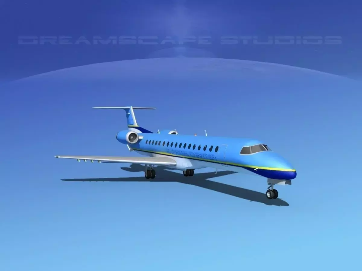 Embraer ERJ-145 Express Charter 3D model