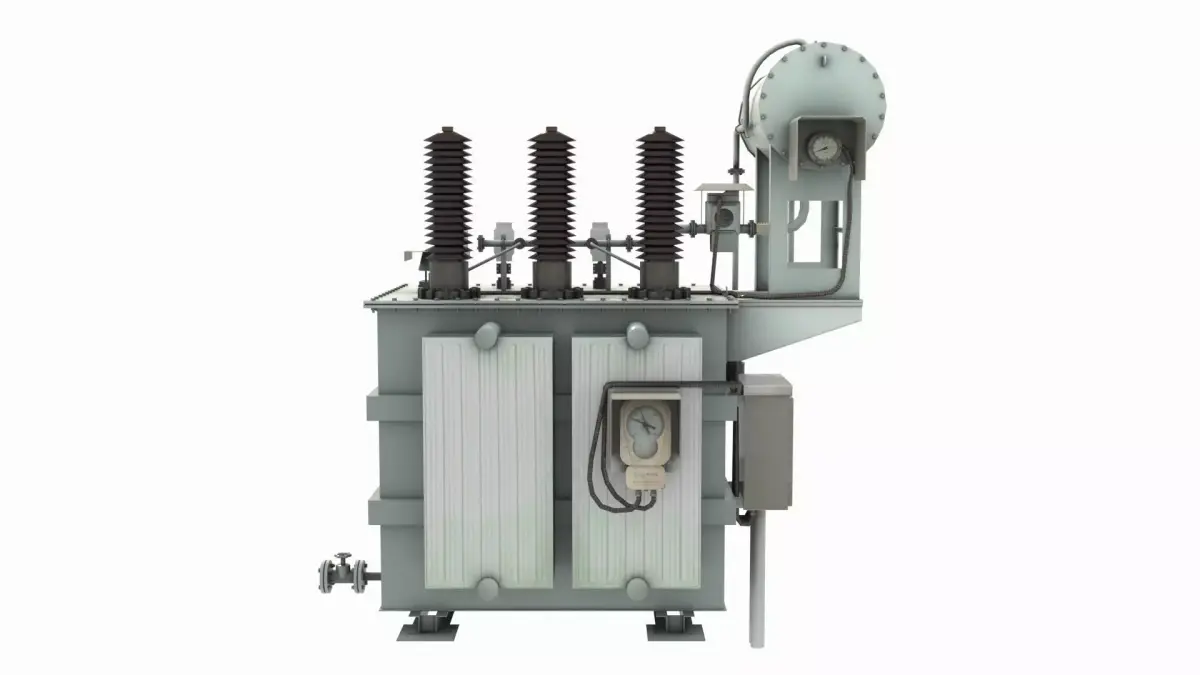 Power Transformer For Distribution Station 2 3D model