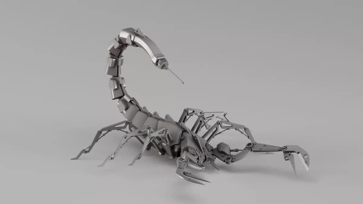 S00012 Mechanical Scorpion Mech 3D model