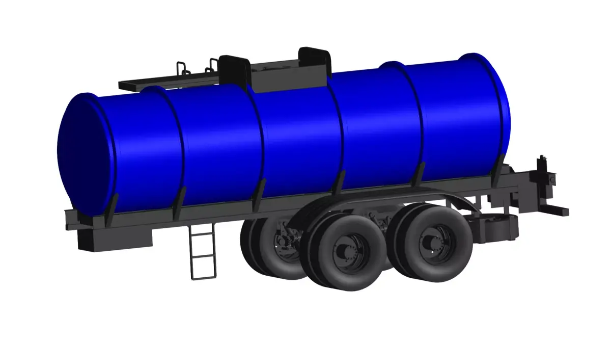 WATER TANK Trailer 3D model by truck-3d