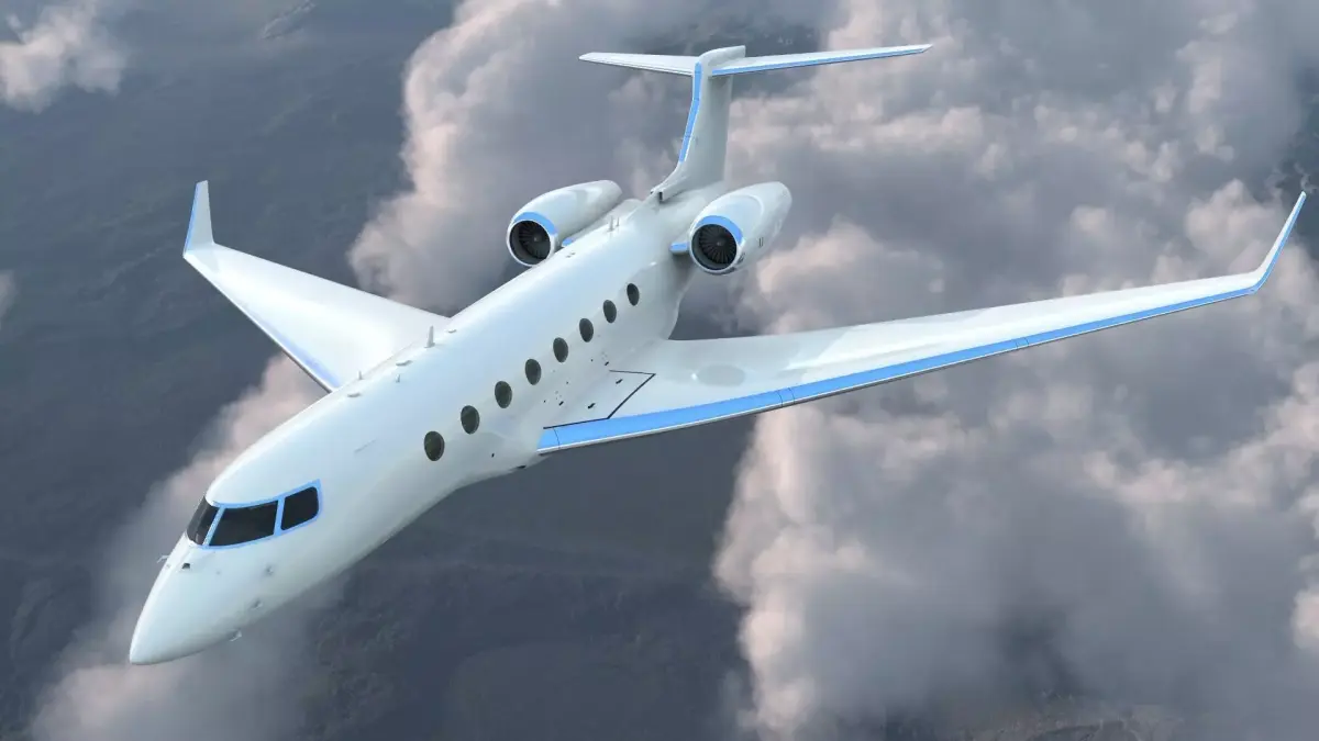 Large Private Jet Rigged for Modo 3D model