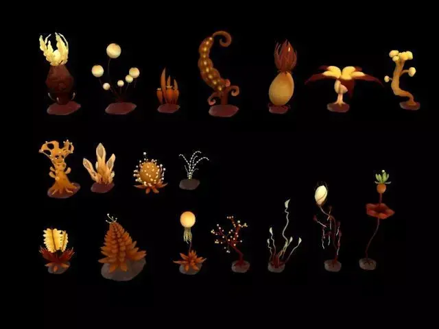 Cartoon Seaweed 6 Low-poly 3D model