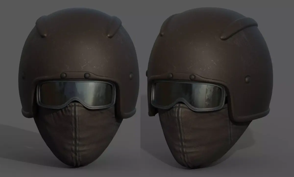 Helmet scifi military combat fantasy cyborg space armor  Low-poly 3D model