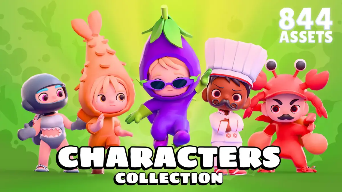 GASTRO - Characters Collection Pack by yaro-team Low-poly 3D model