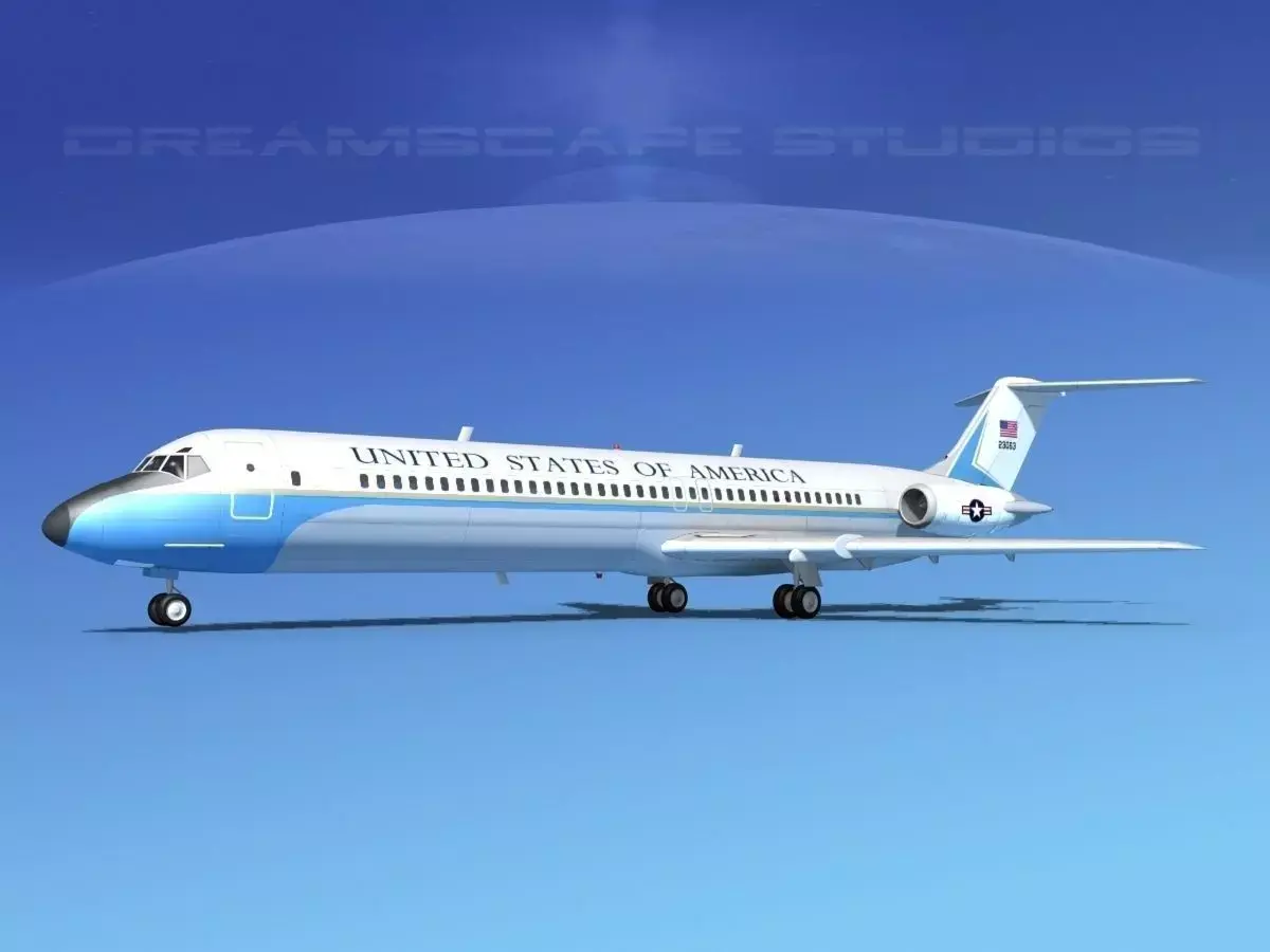 Douglas C-9-50 Nightingale US Government 3D model