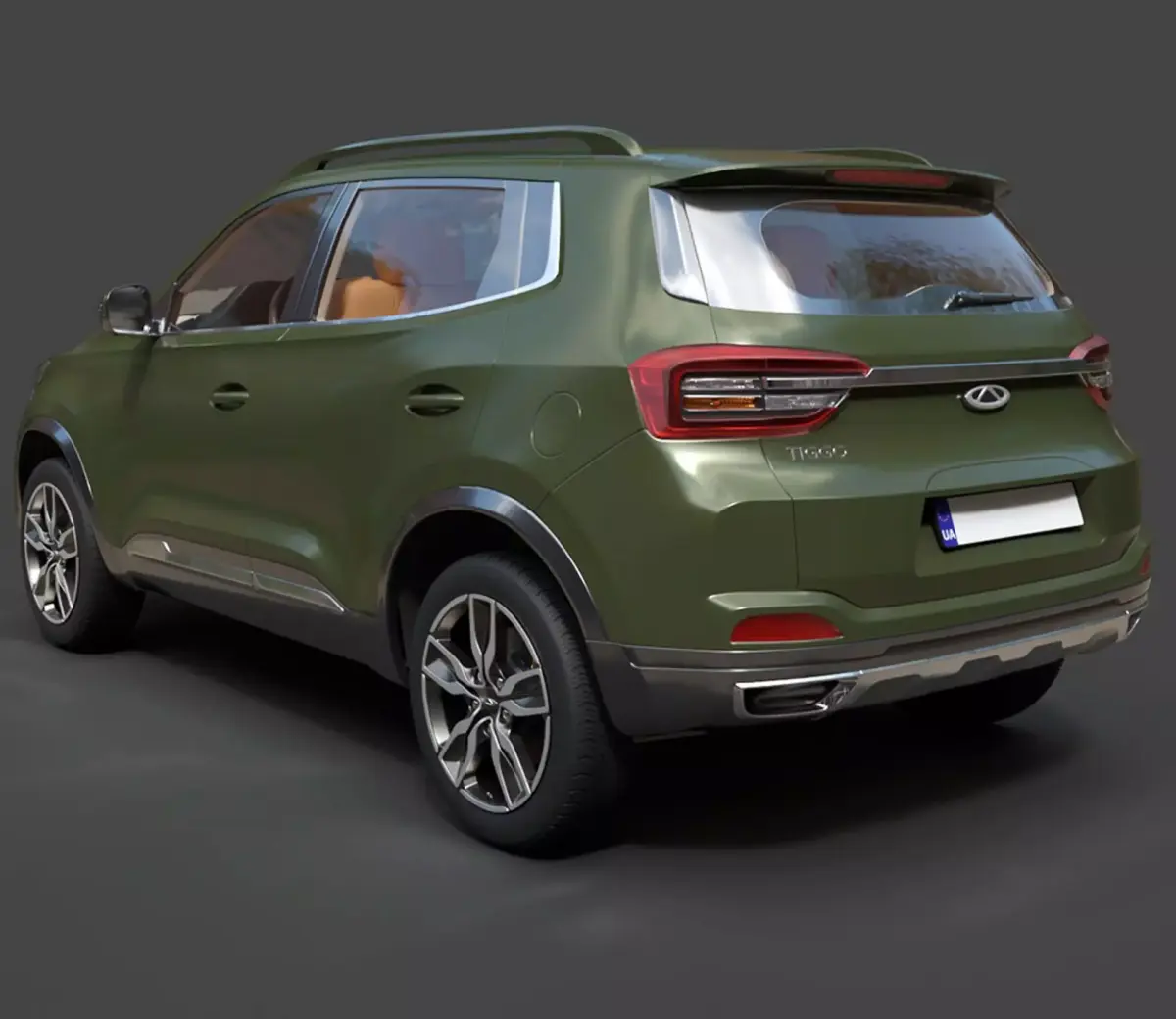 Chery Tiggo 4 RU-spec - High-Poly 3D Model 3D model