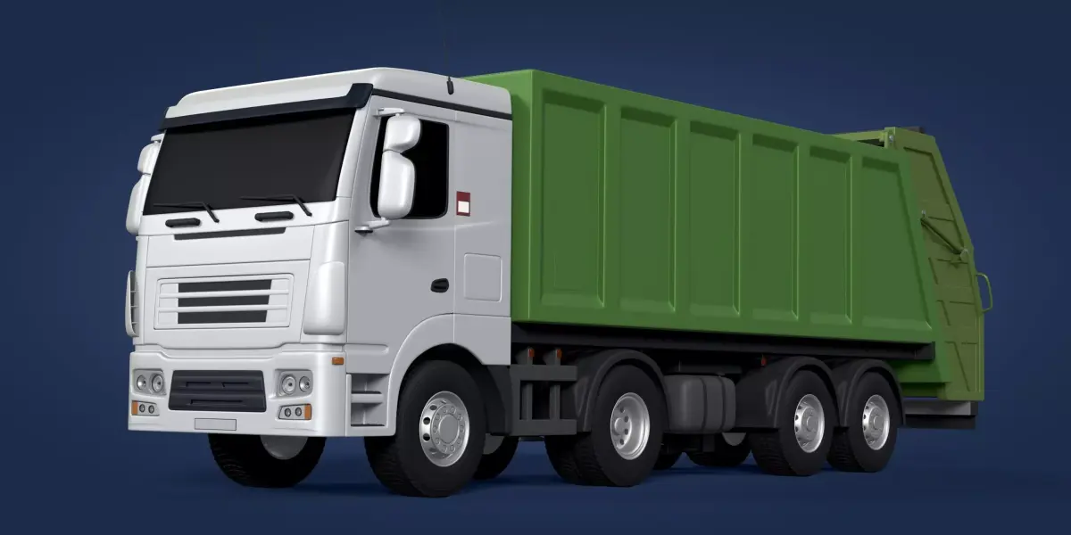 Truck - Garbage Vehicle -- Generic Design 3D model
