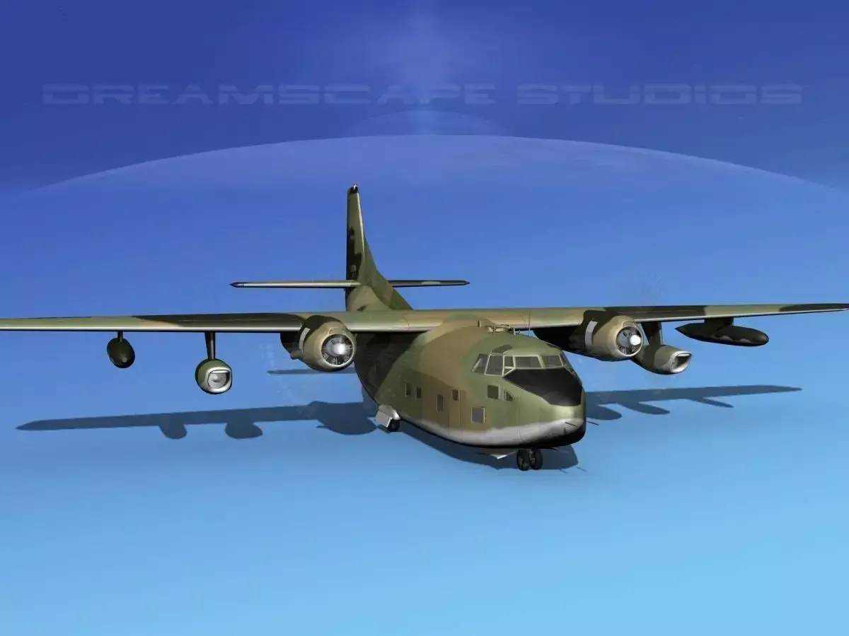 Fairchild C-123K Provider V05 3D model
