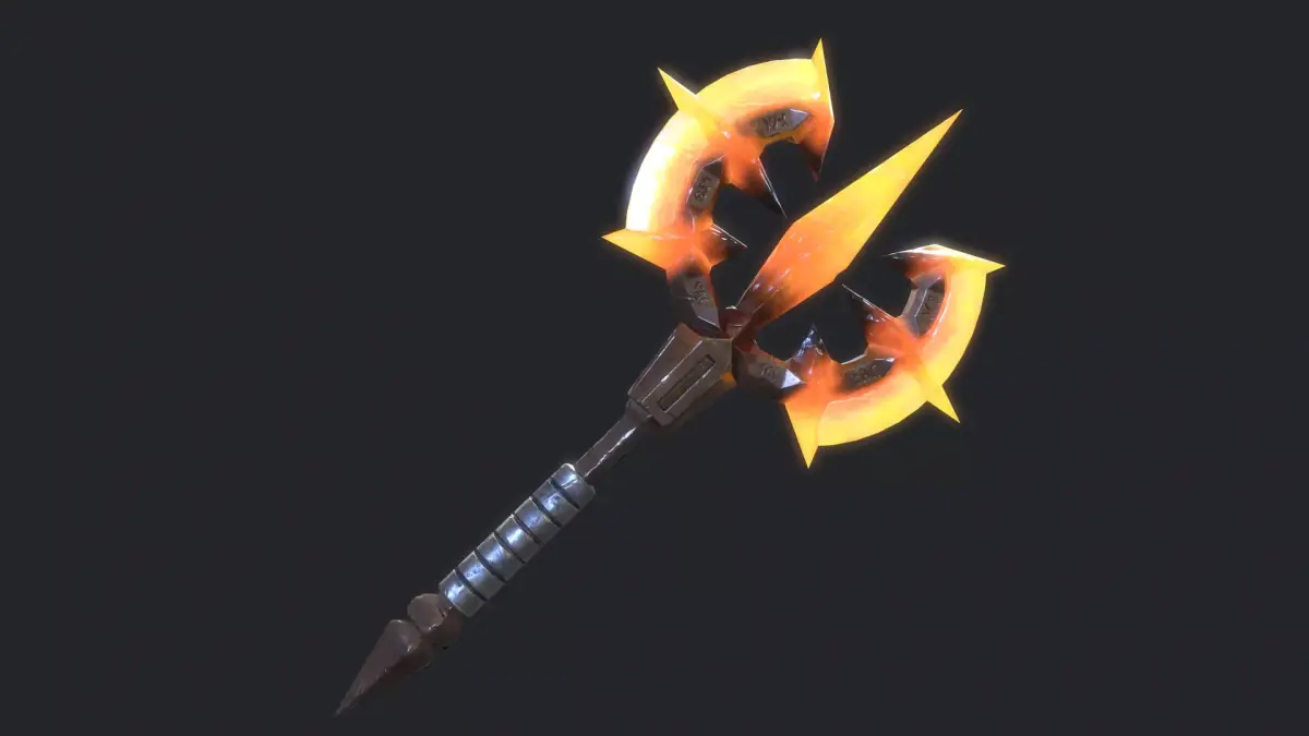Fantasy Stylish- Axe of Chaos Low-poly 3D model