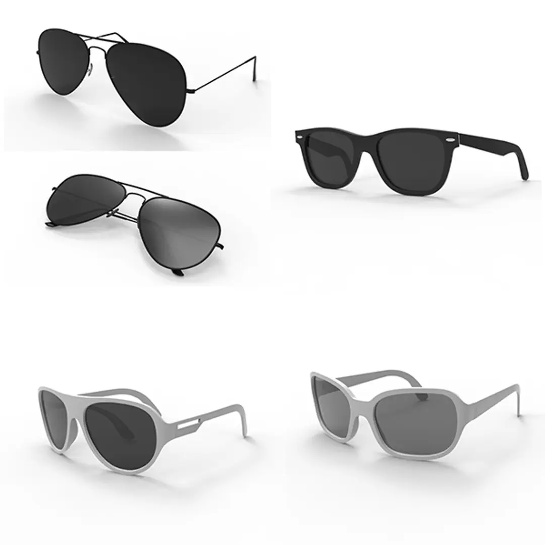 Sunglasses Collection 3D model purchase