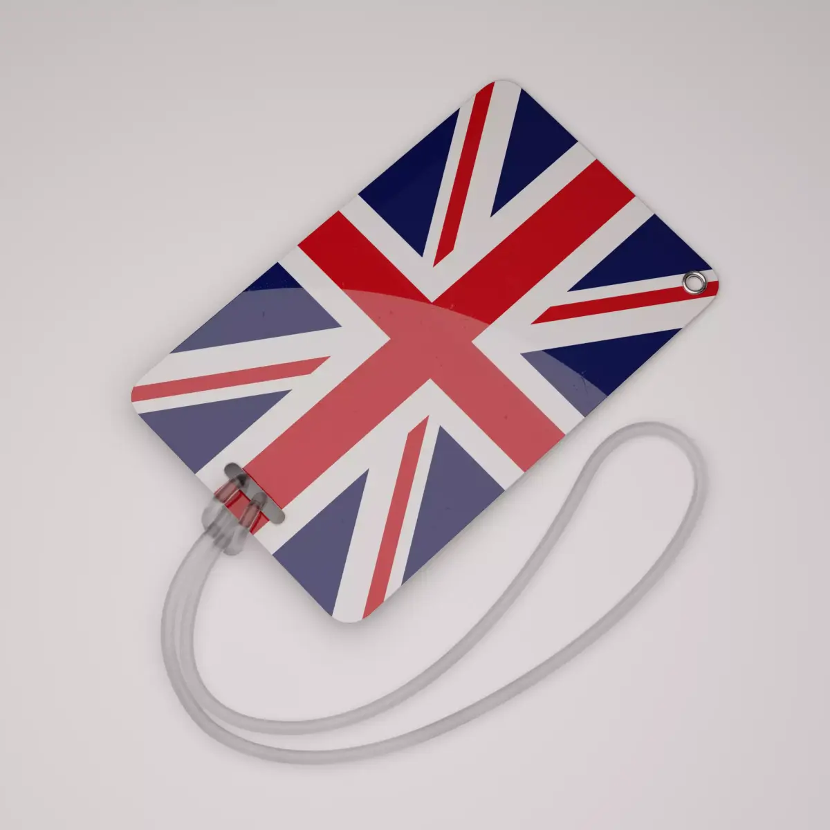 Plastic luggage tag Low-poly 3D model