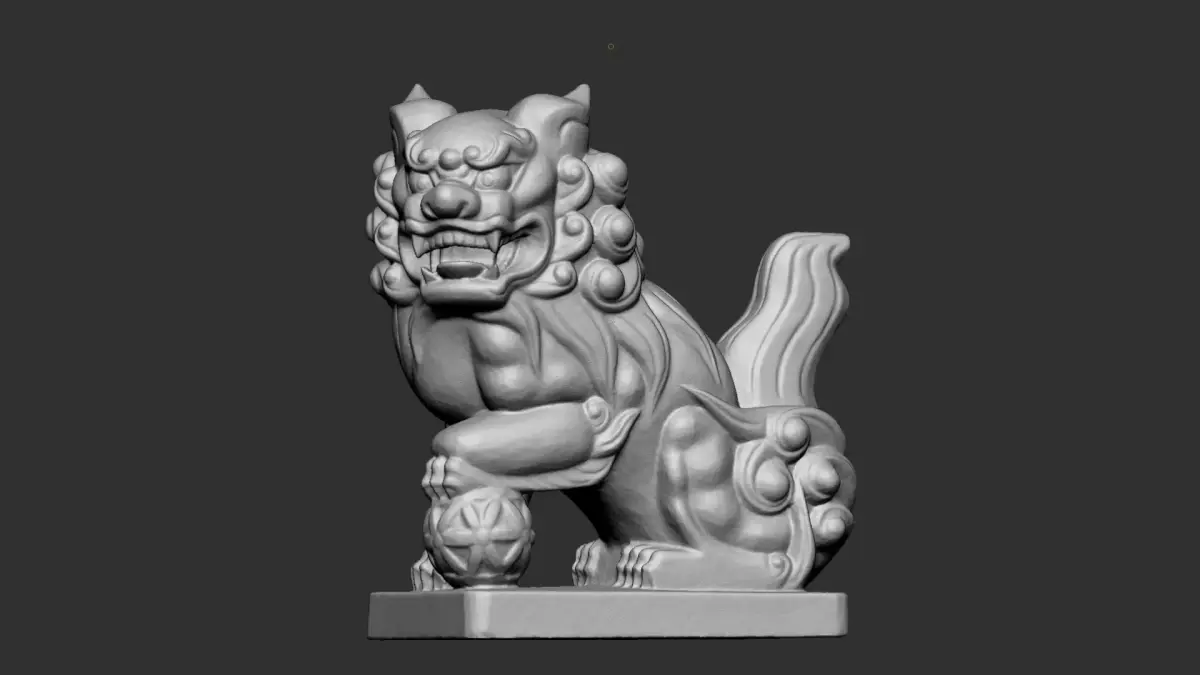Lion Sculpture 3D print model
