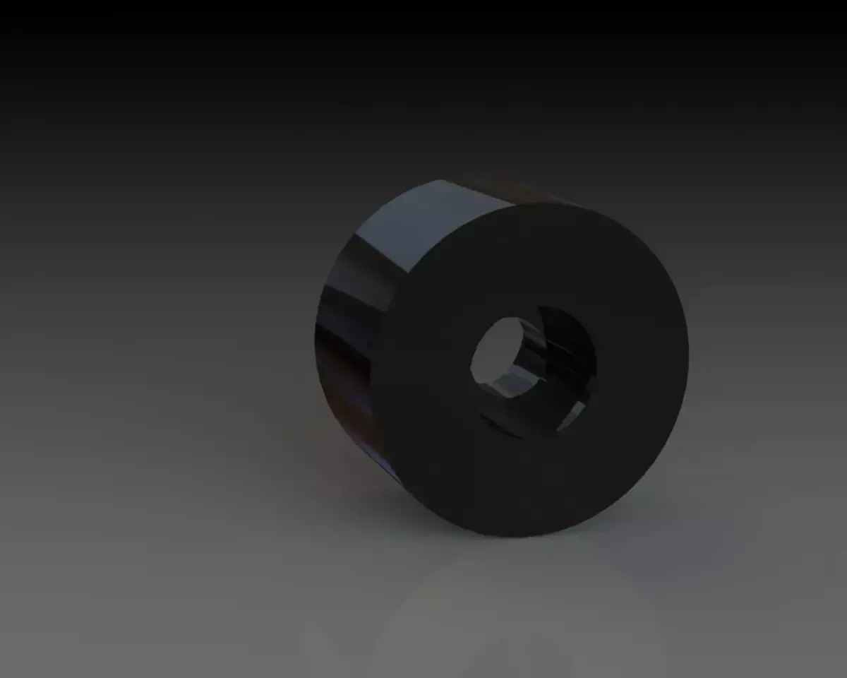 Wheel for double 3x10x4 bearings Free low-poly 3D model