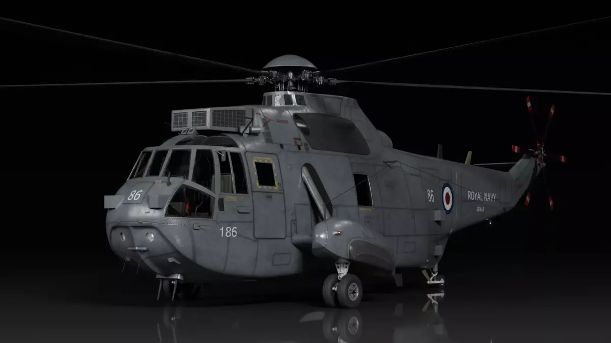 Westland Sea King ASaC7 Royal Navy 3D model