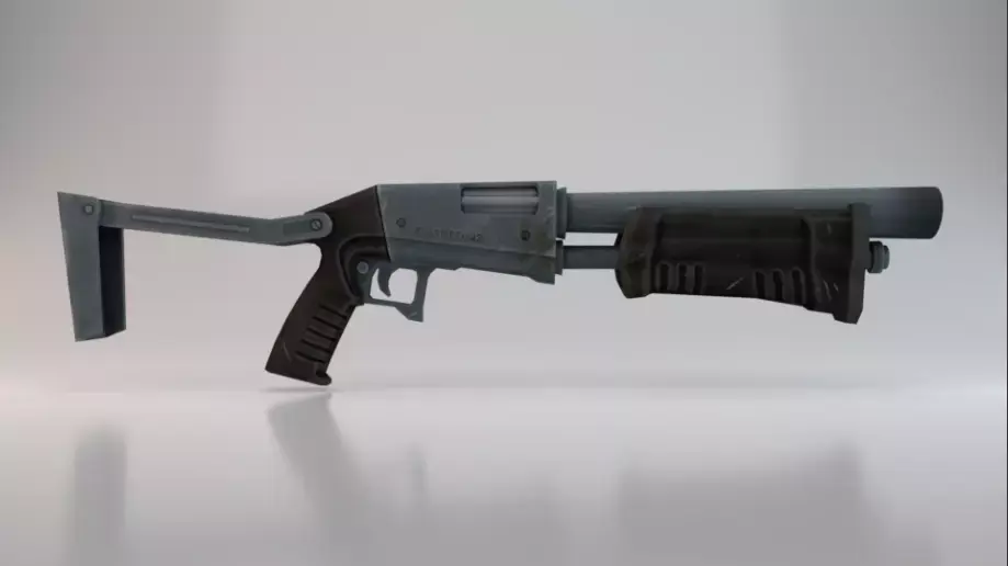 Pump Shotgun  Low-poly 3D model