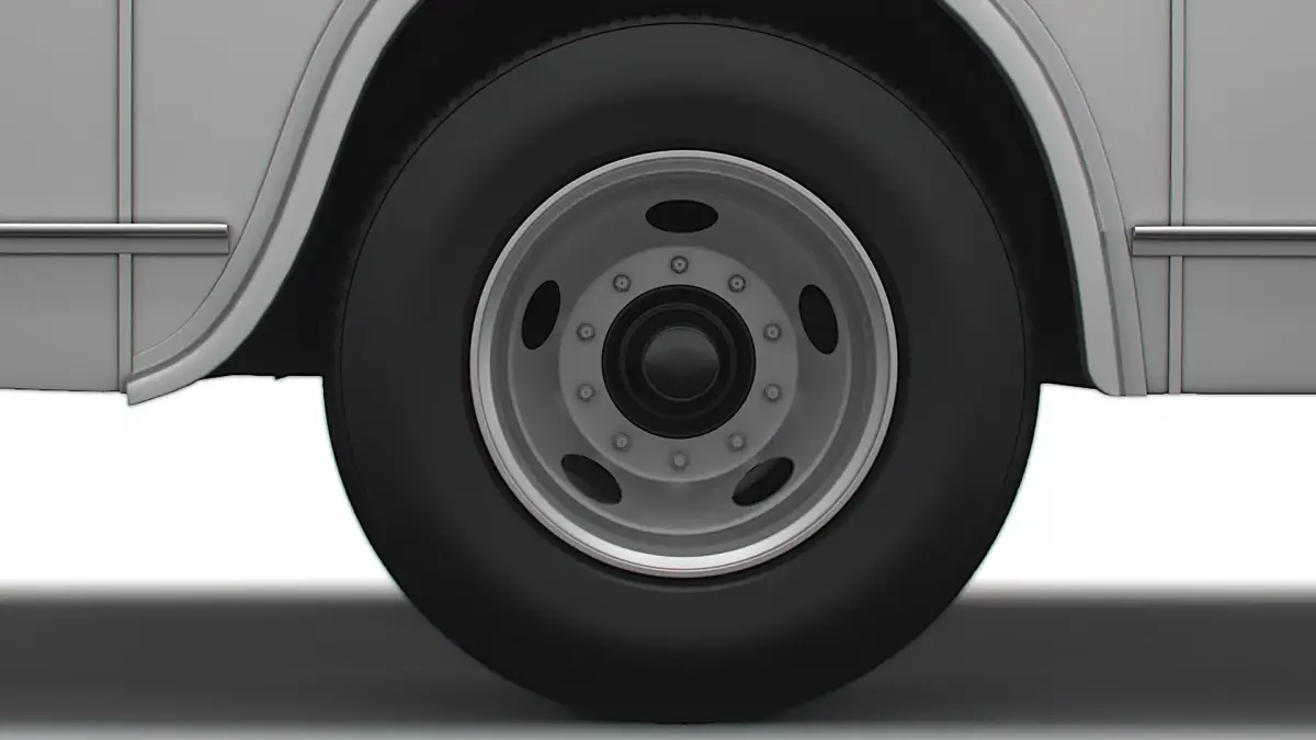 Generic Old Bus wheel 3D model