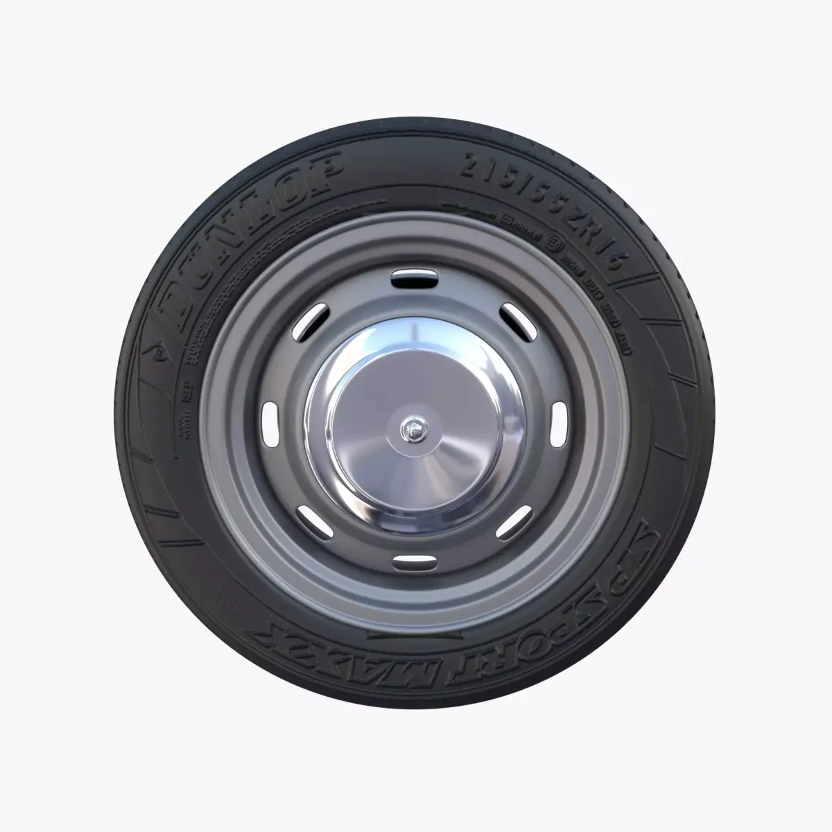 Generic Classic Car Wheel 3D model