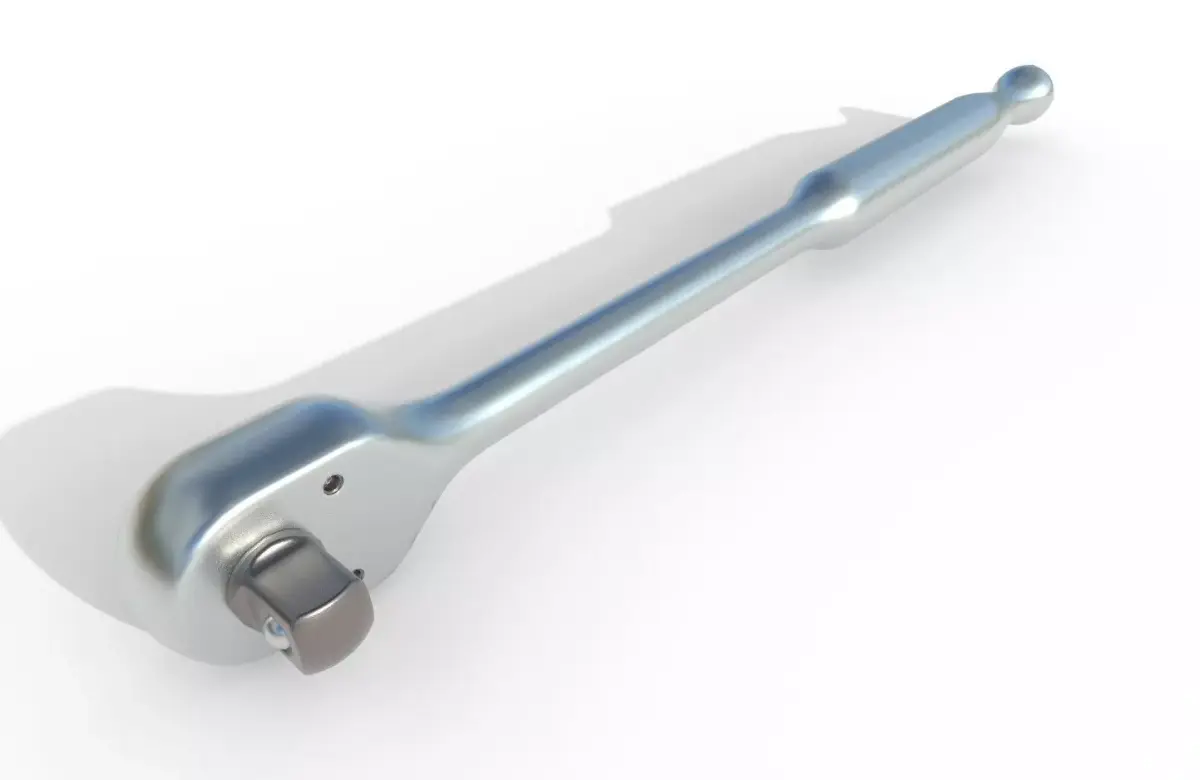 Ratcheting Wrench 02 Low-poly 3D model