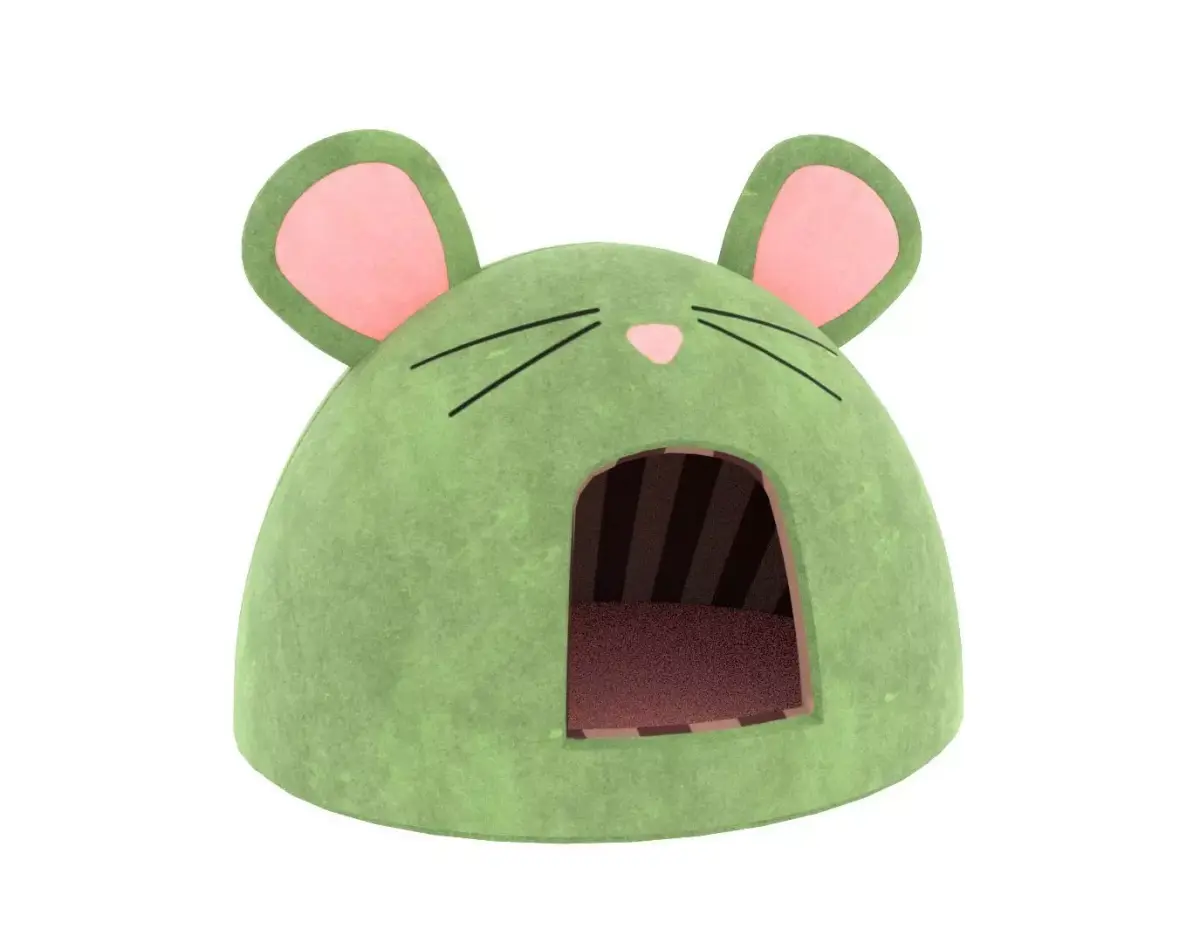 Mouse Meow Hut Cat Hut Cat Tent Green 3D model
