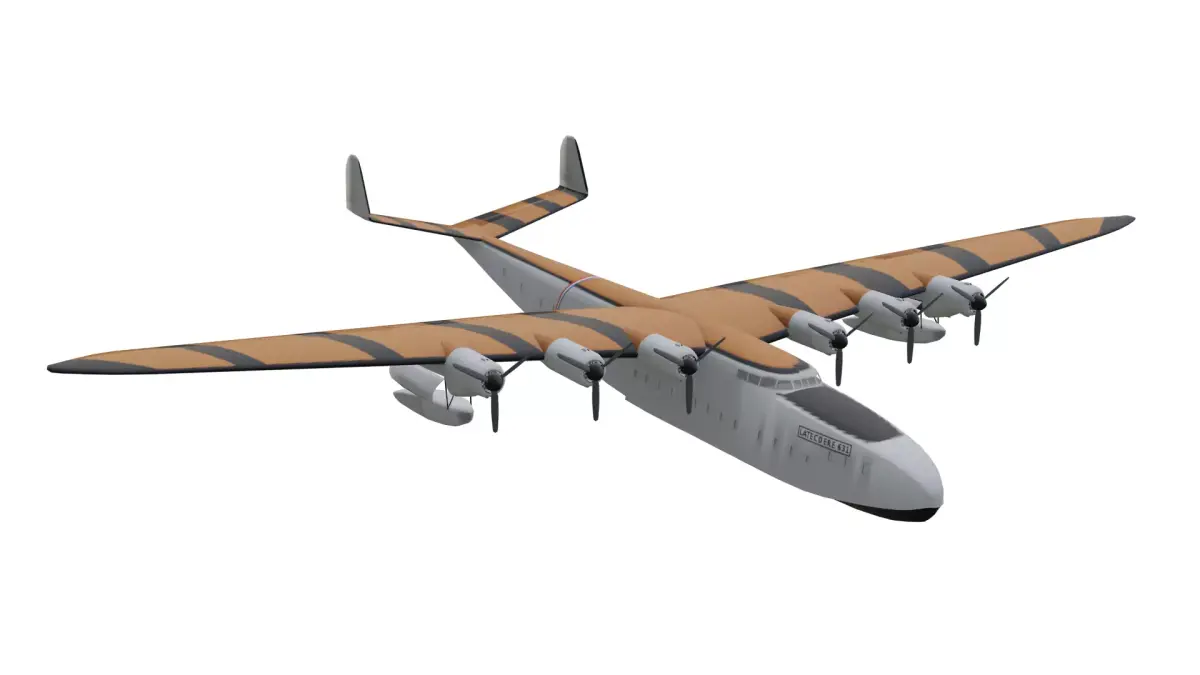 Latecoere 631 Low-poly 3D model purchase