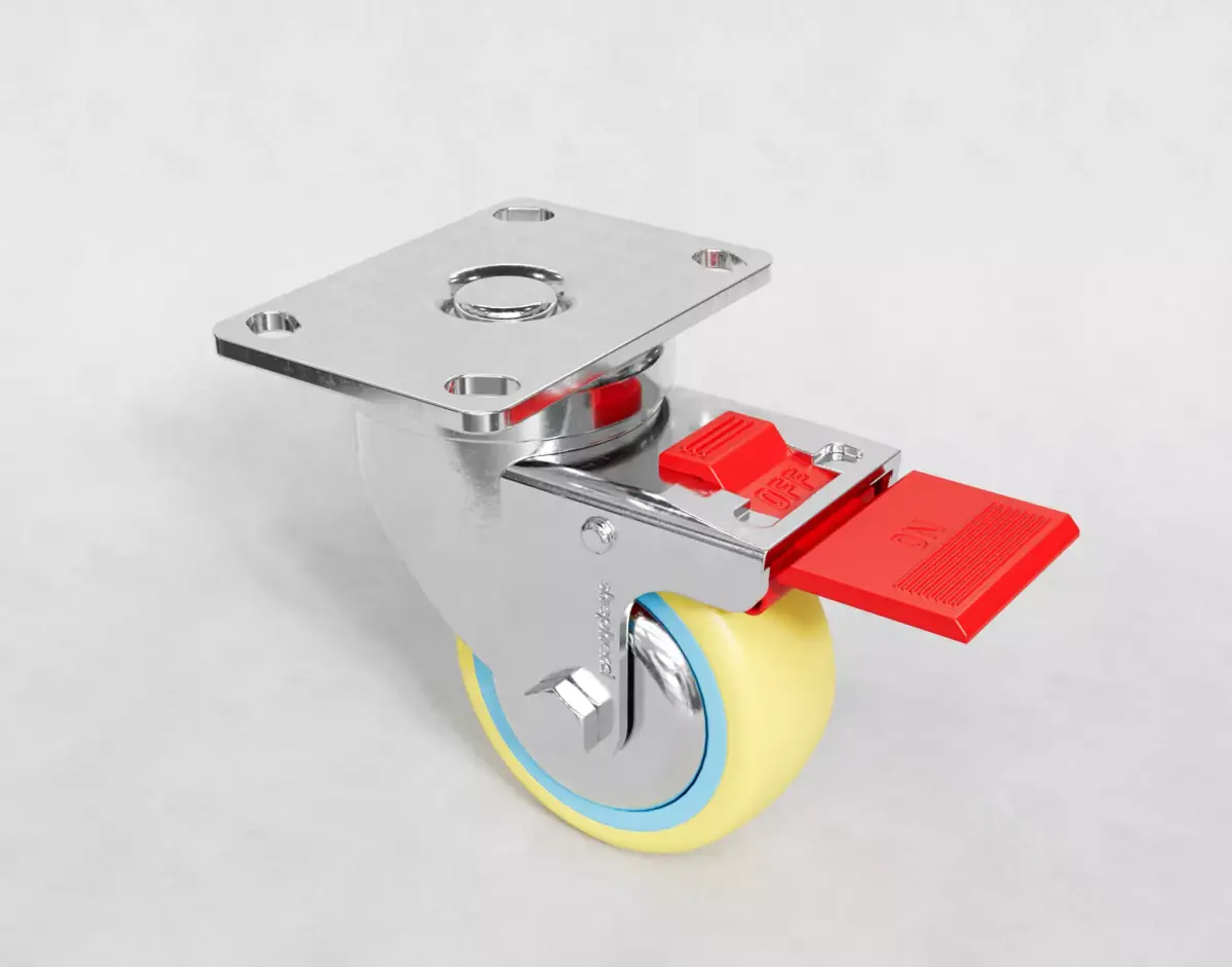 Caster wheels 3D model