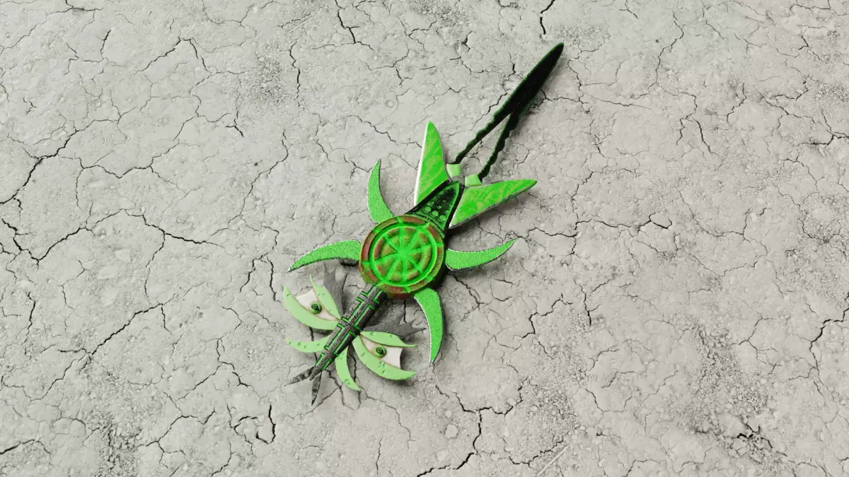 Toxic Sword Low-poly 3D model