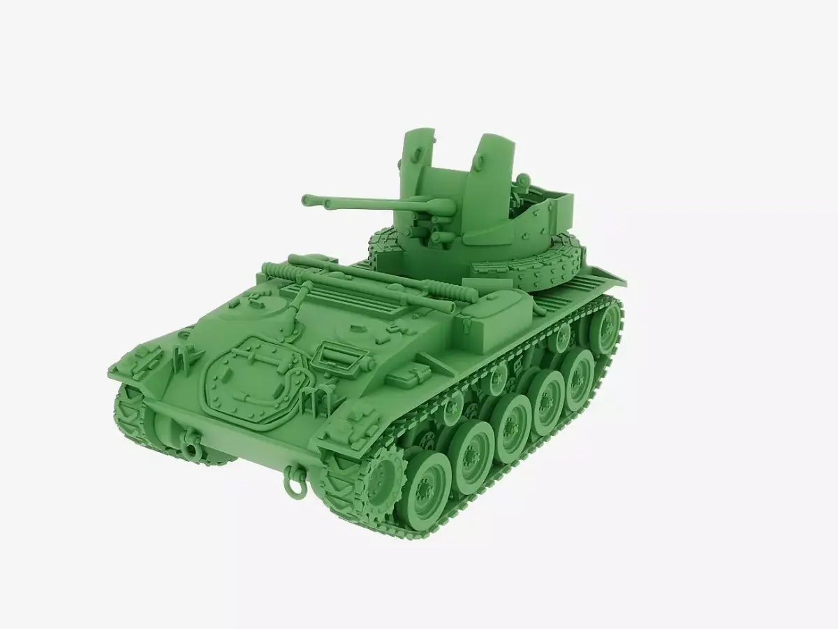 M19a1 twin 40mm 3D print model