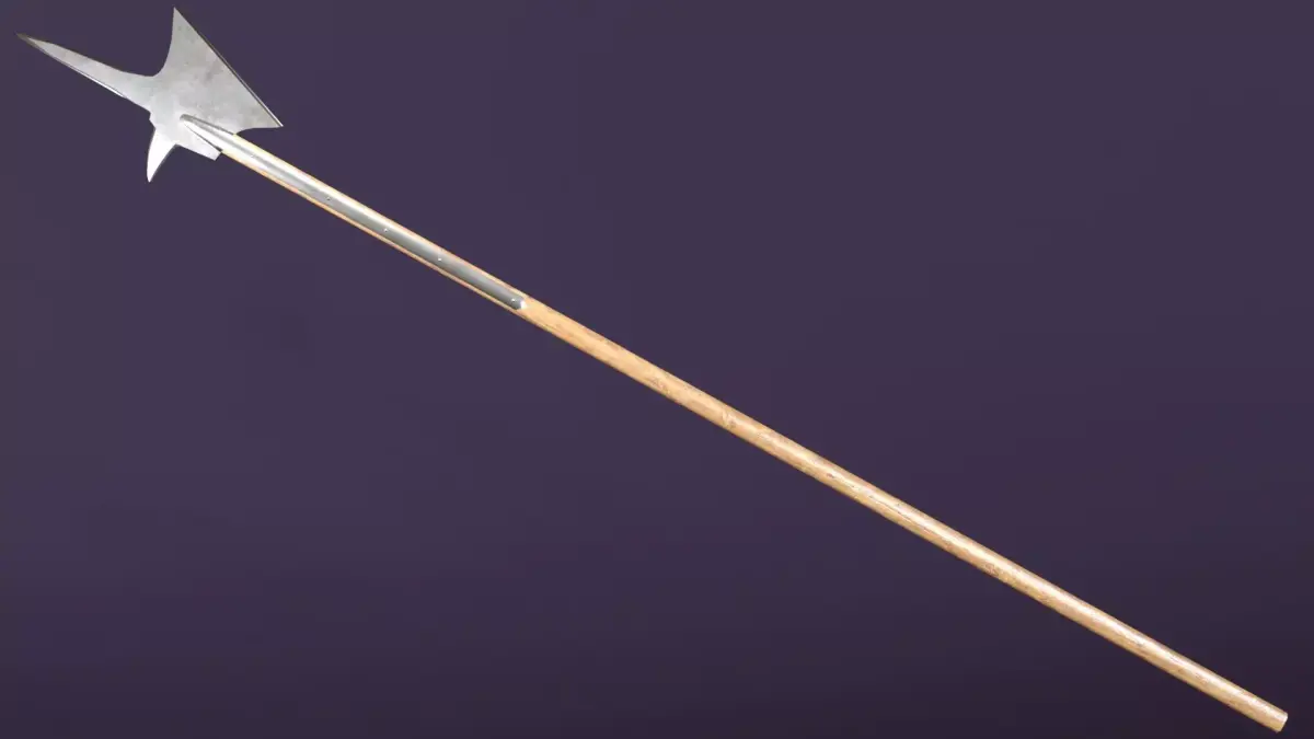 German Halberd Low-poly 3D model