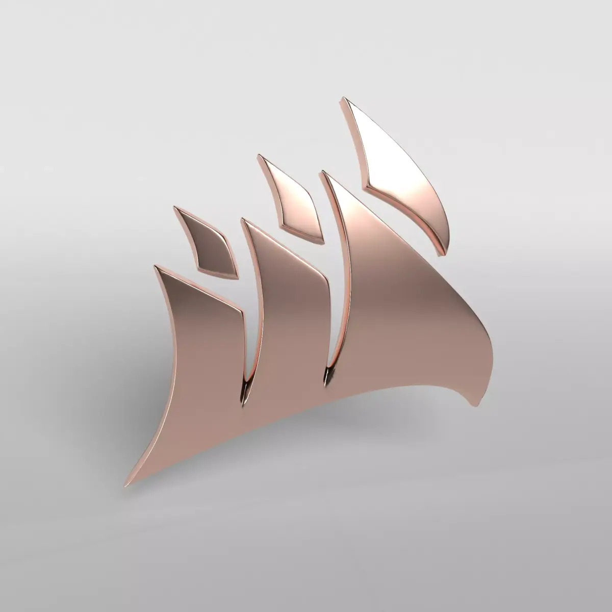 Corsair Logo v1 005 Free low-poly 3D model