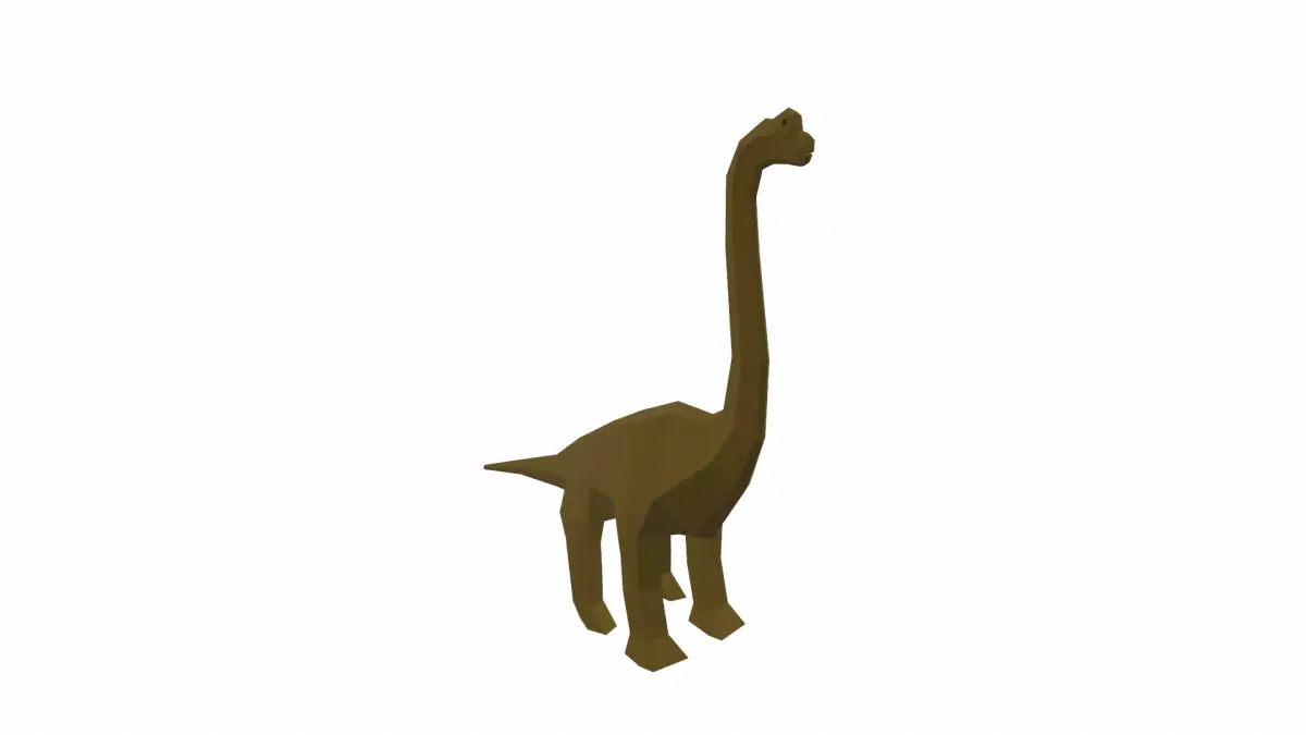Dinosaur Brachiosaurus Low-poly 3D model