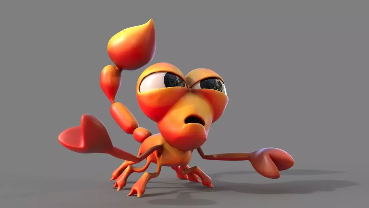 cartoon scorpion Low-poly 3D model purchase