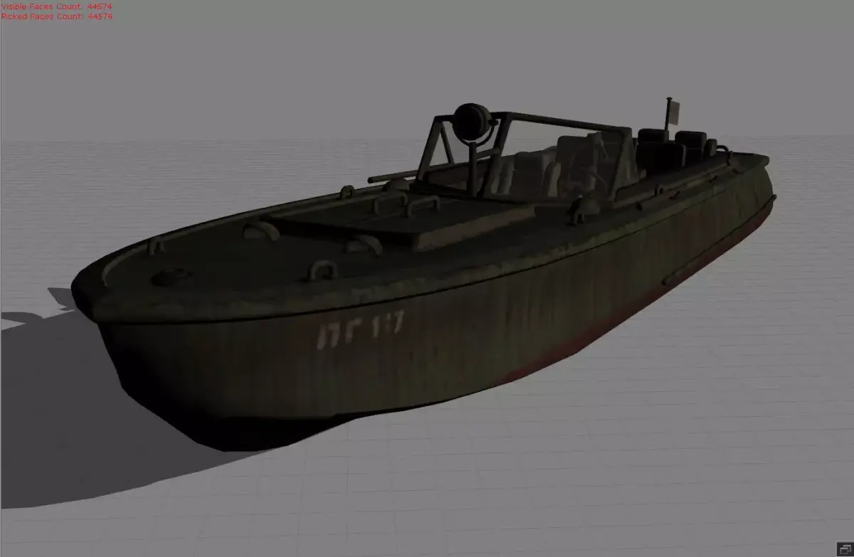 Boat PC117 Low-poly 3D model