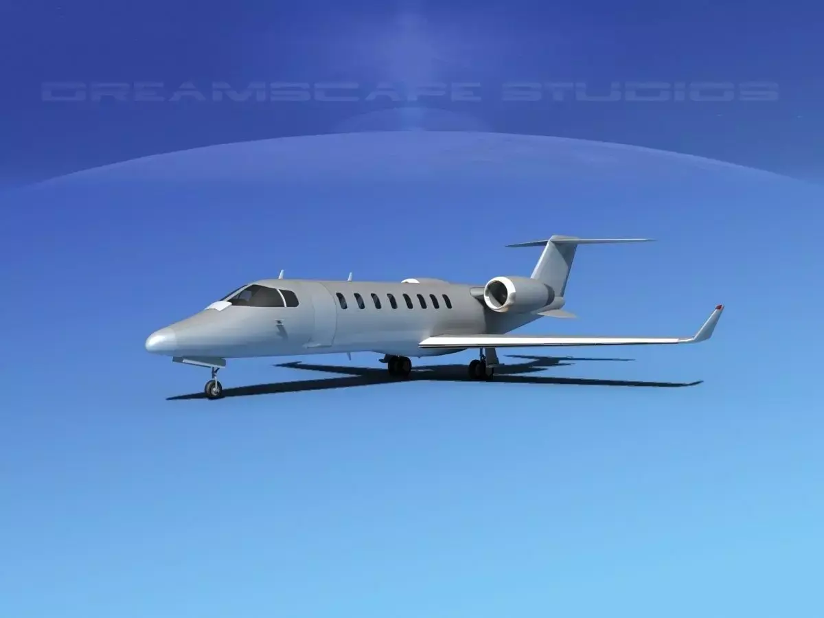 LearJet 45 Bare Metal 3D model