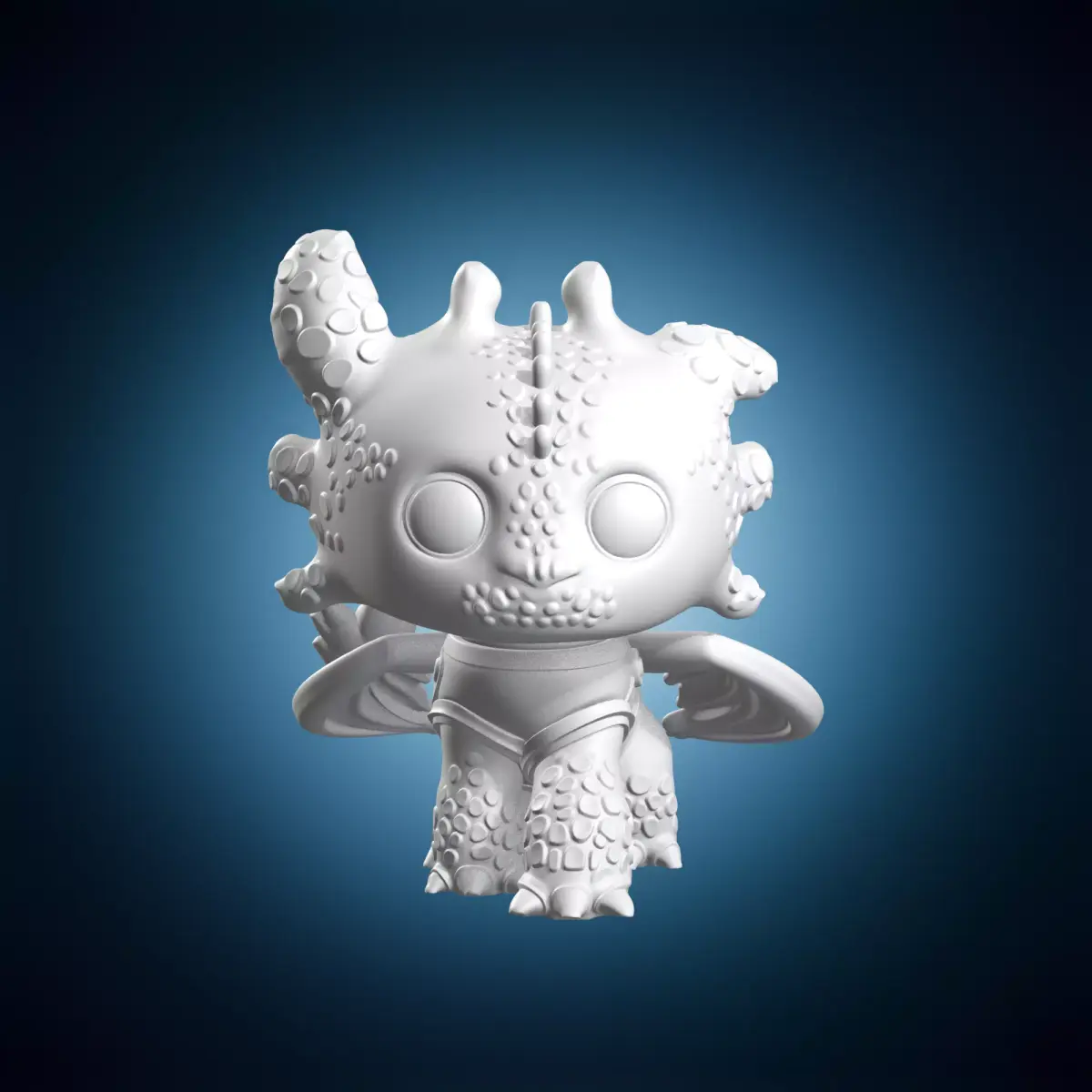 Toothless Night Fury Dragon Miniature 3D print model