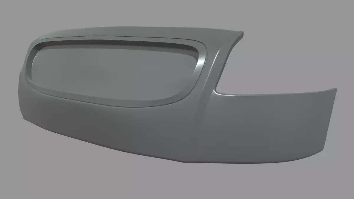Front Bumper Audi TT Low-poly 3D model