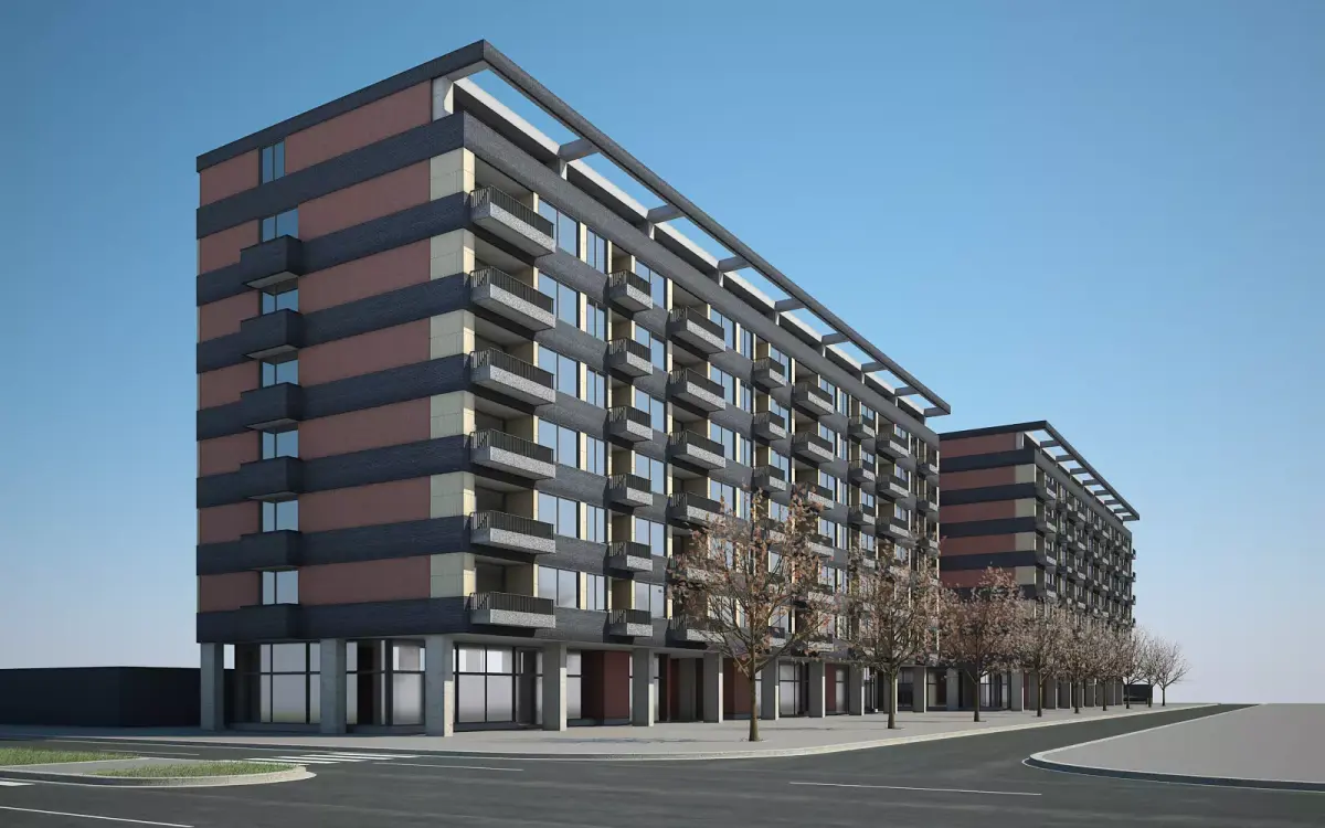 Apartment Building 02 3D model