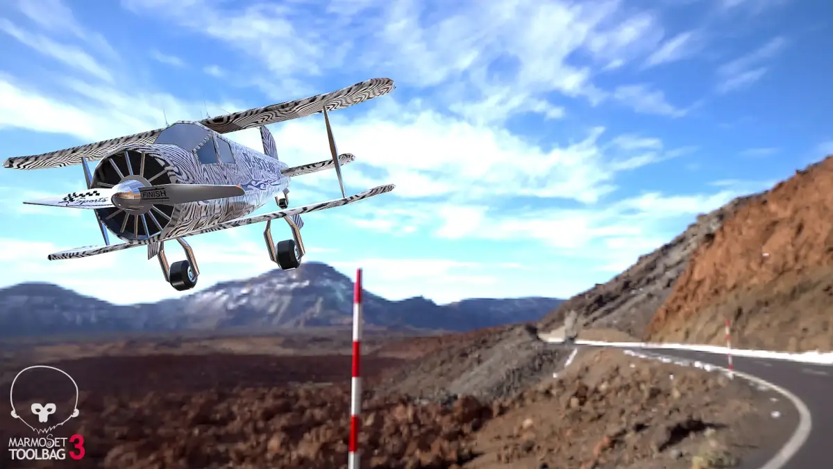 Sports Plane  Number 2 Low-poly 3D model