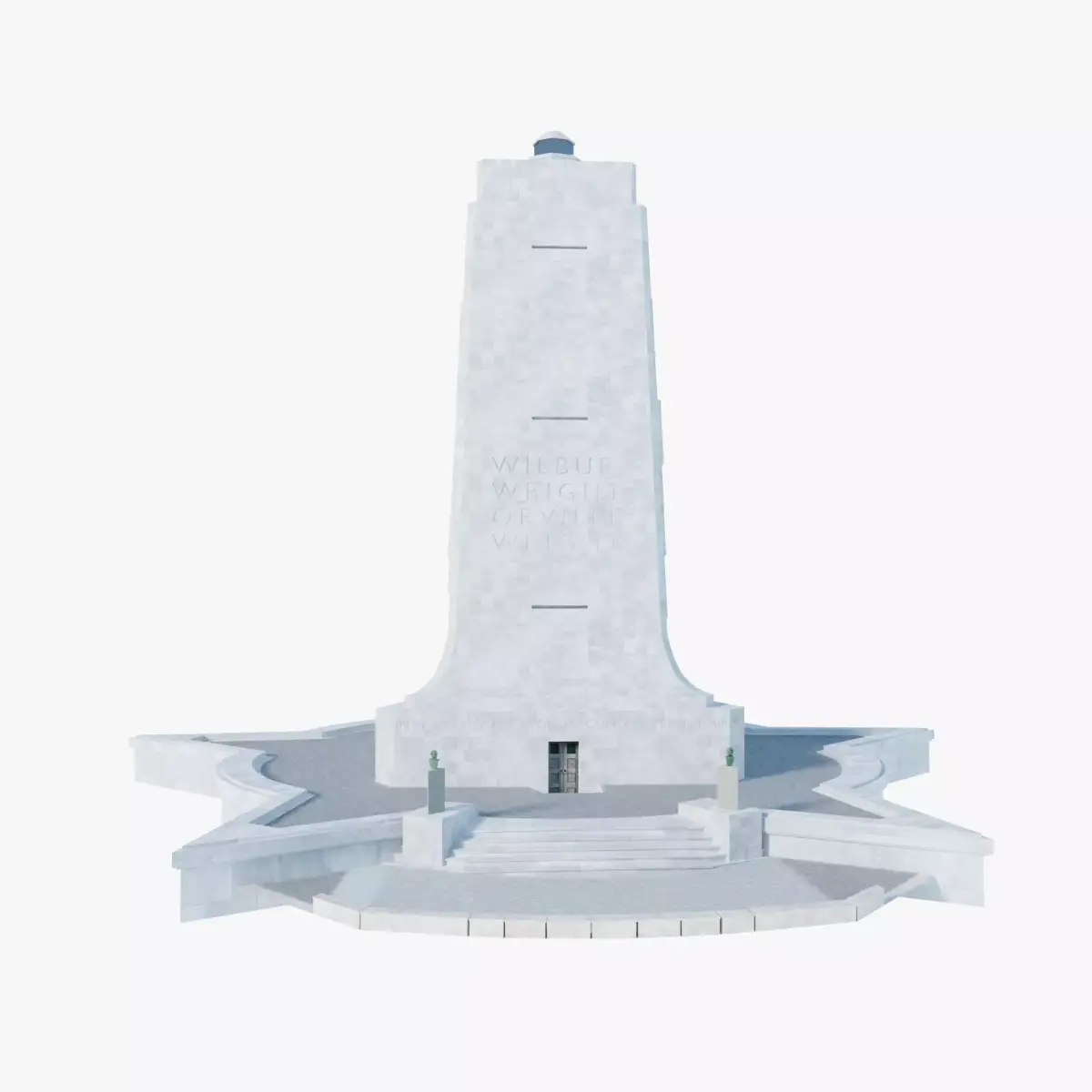 Wright Brothers National Memorial Low-poly 3D model