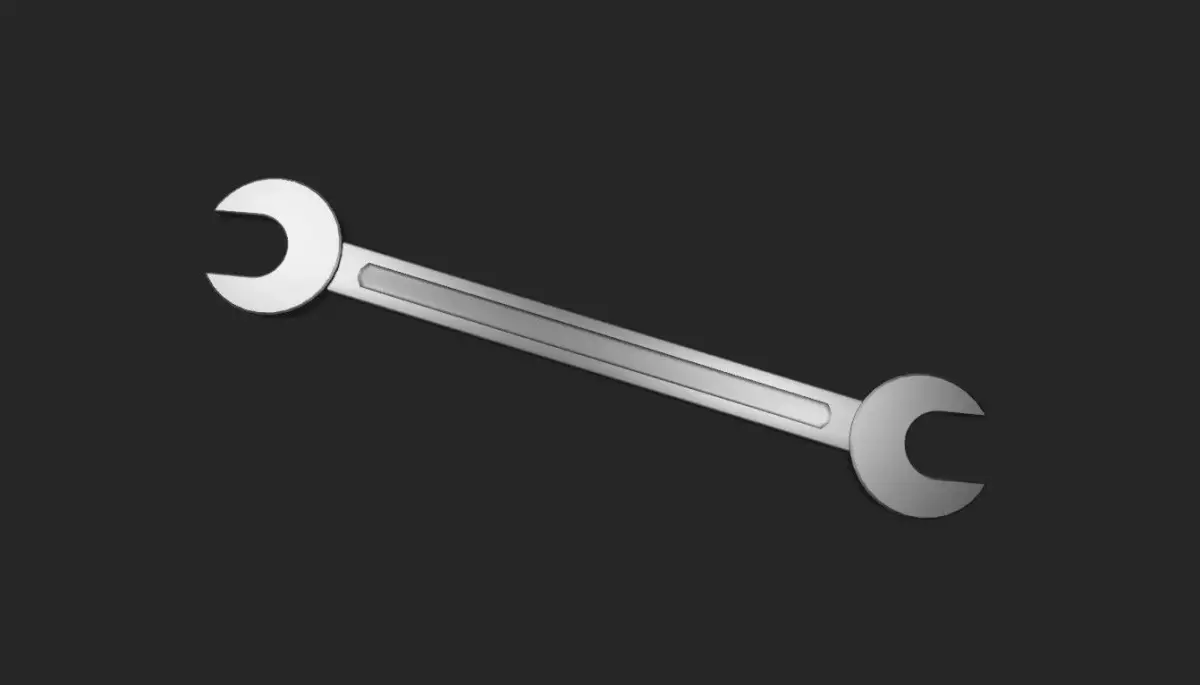 Tool Spanner Wrench - Ferramenta Chave de Boca Low-poly 3D model