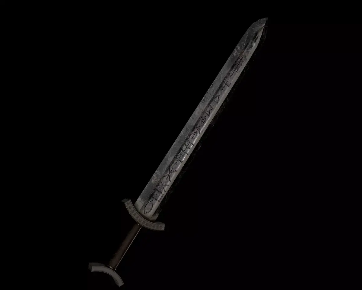 Sword Low-poly 3D model 41
