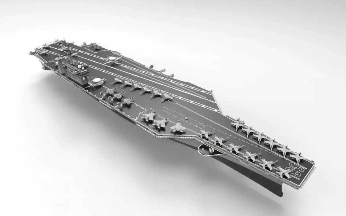 aircraft carrier USS Nimitz CVN 68 3D model