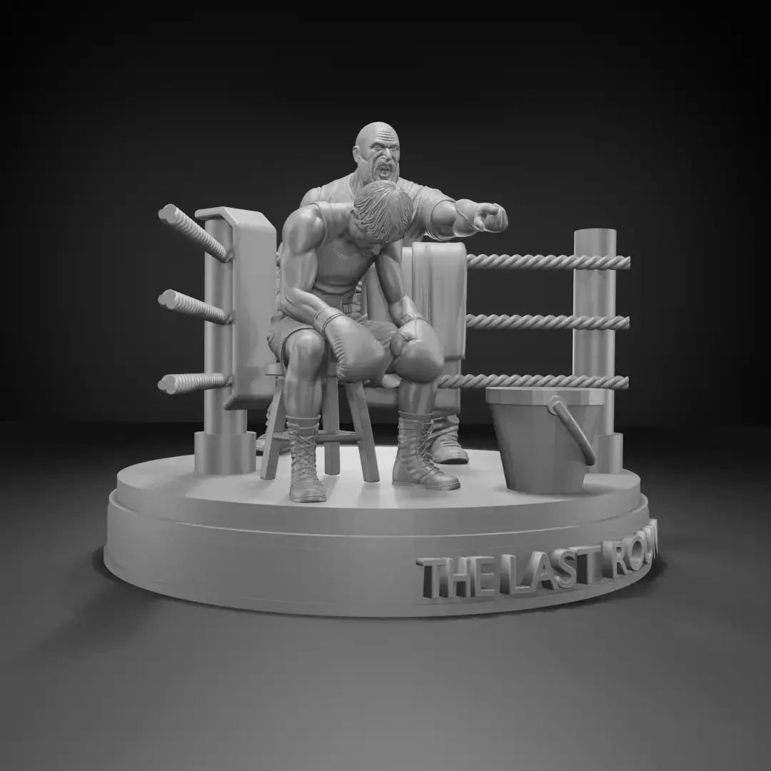 The Last Round  Multi-Part 3D Printable Boxing Diorama 3D print model purchase