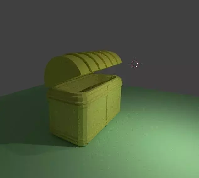 Treasure chest 3D model 7