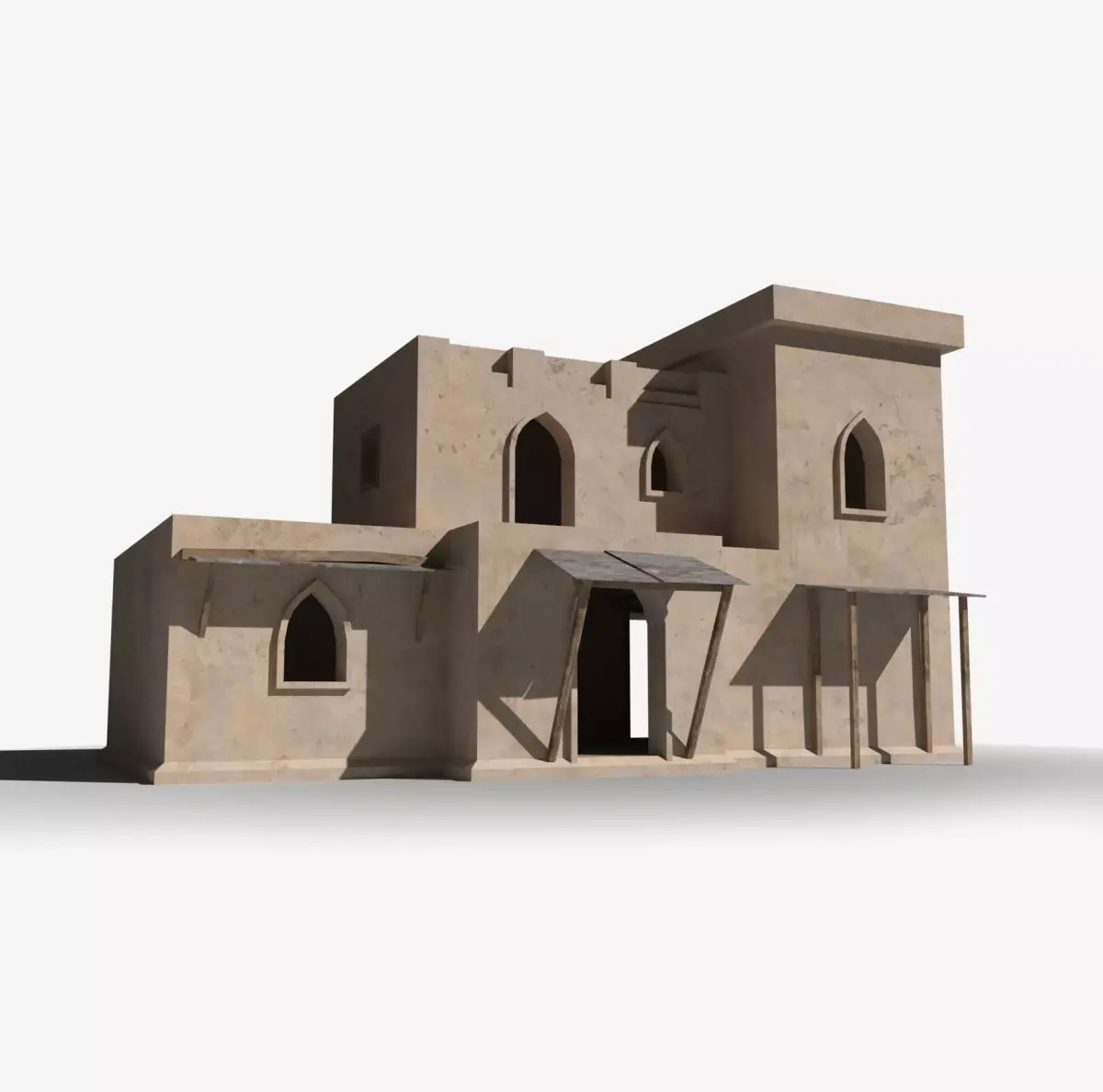 Arab x36 Low-poly 3D model