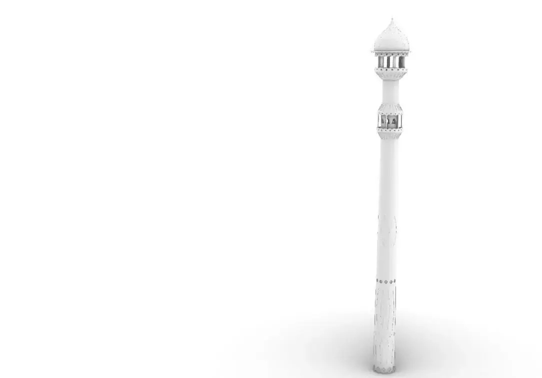 Minaret street lamp 3D model