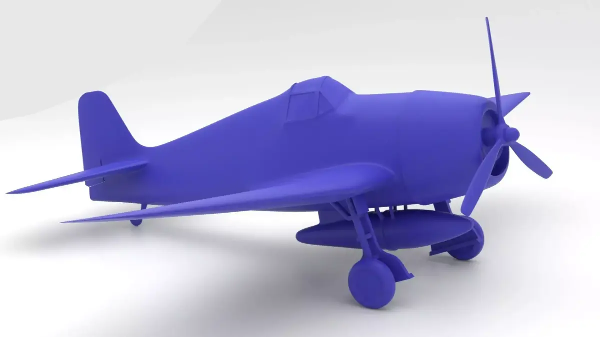 Grumman F6F Hellcat - 3d printer ready 3D print model